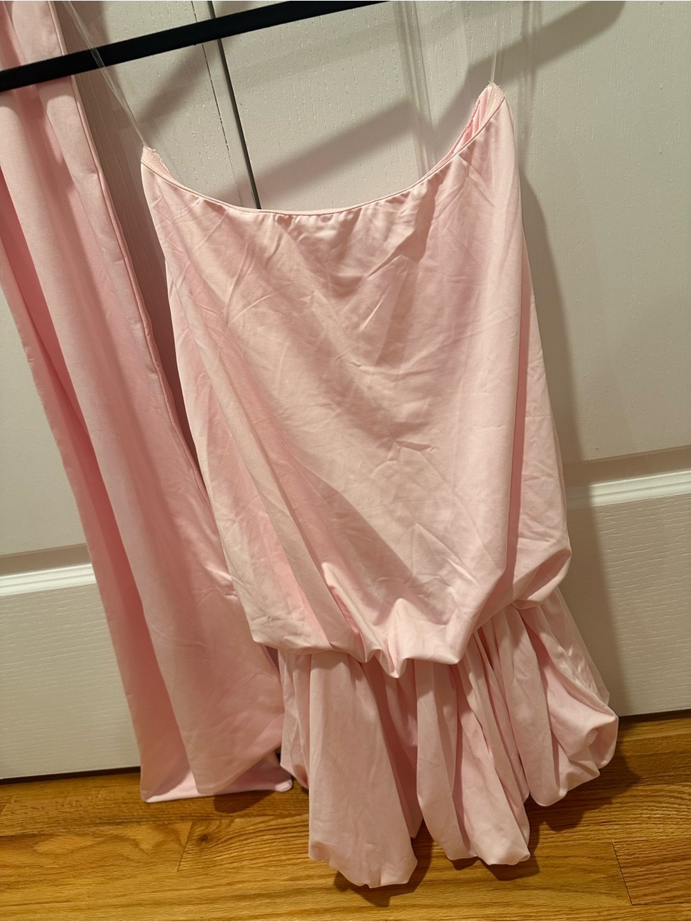Peppermayo Mazie Pink Strapless mini dress with removable tie sash- never worn - Picture 5 of 10